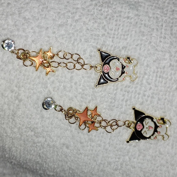 Hand Crafted Hello Kitty's Kuromi Starlight Earrings - Picture 2 of 9